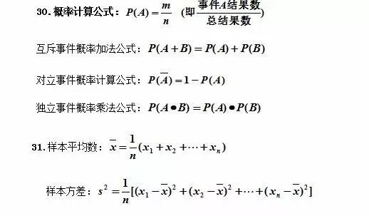 成人高考數(shù)學公式有哪些？常用公式分享！-6